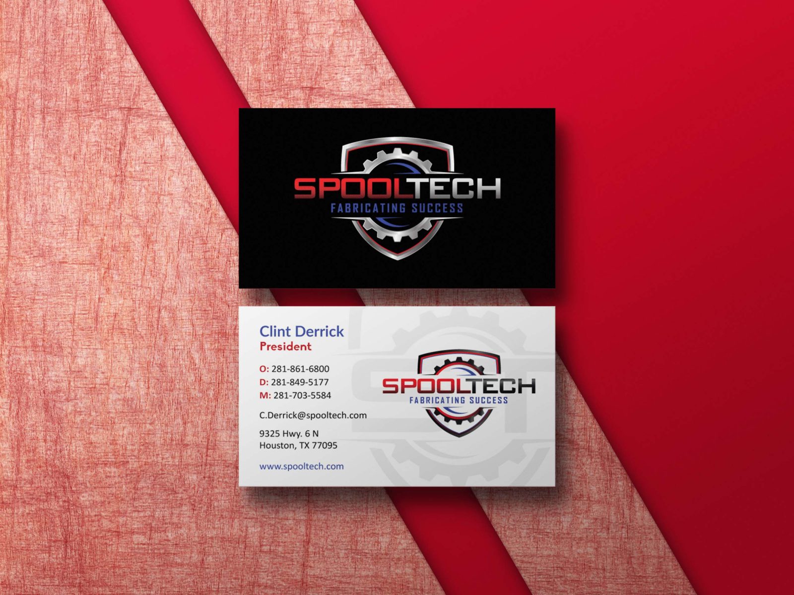 Houston | Industrial Business Card Mockups